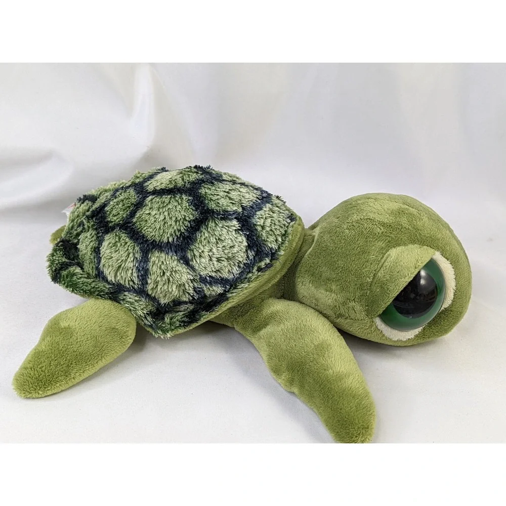 Aurora Green Turtle Dinosaur Plush Lot Big Sleepy‎ Eyes Stuffed Animal Toy
